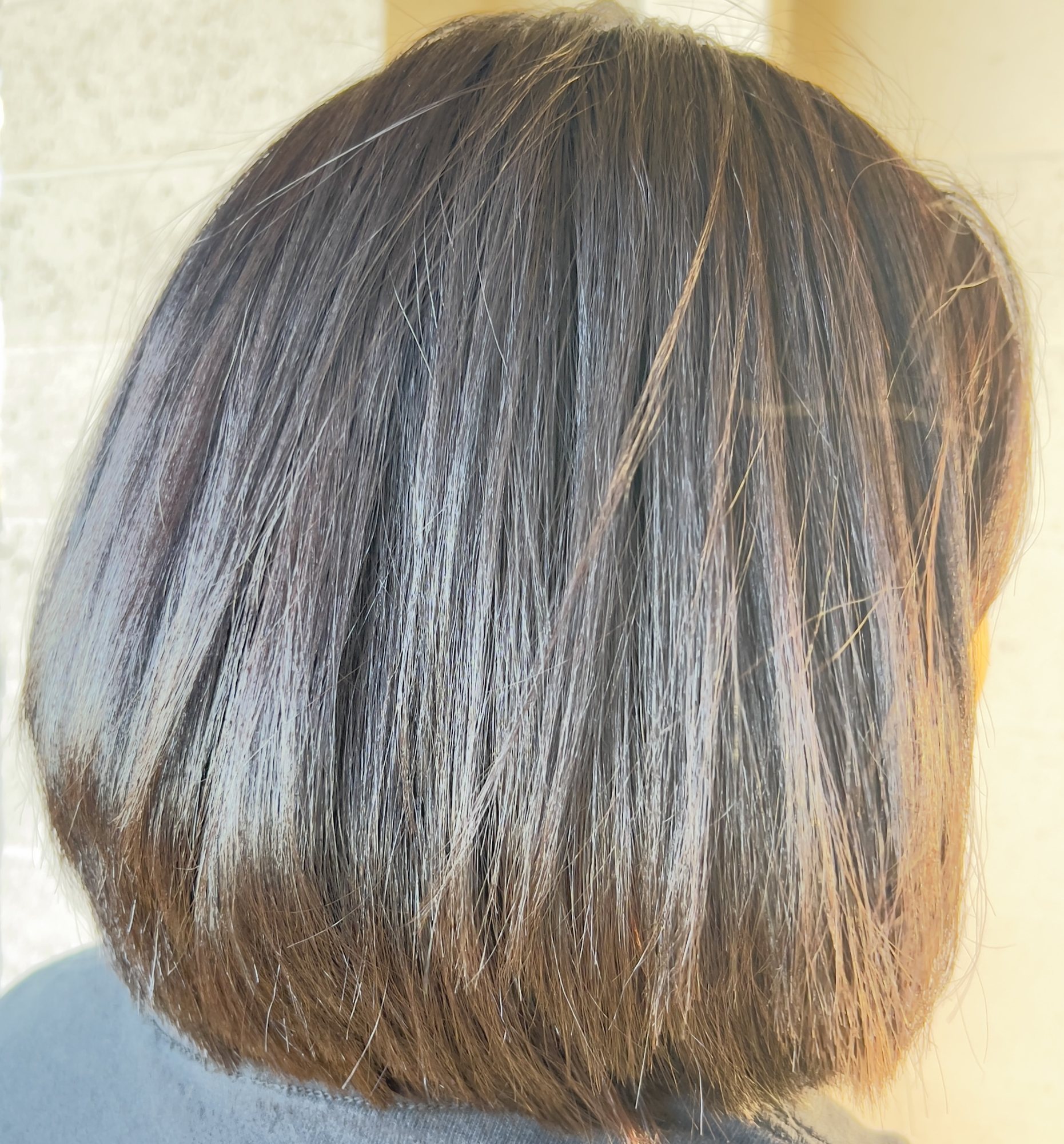 Straight bob haircut by Rachelle LaNae